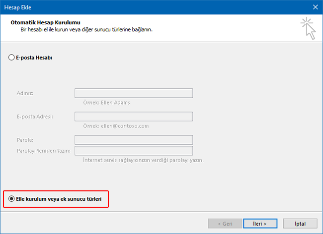Outlook POP Mail Kurulumu